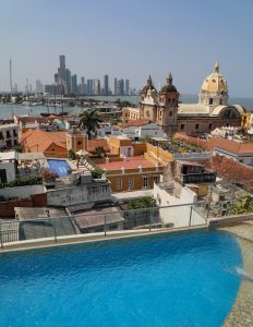 uitzicht op Cartagena