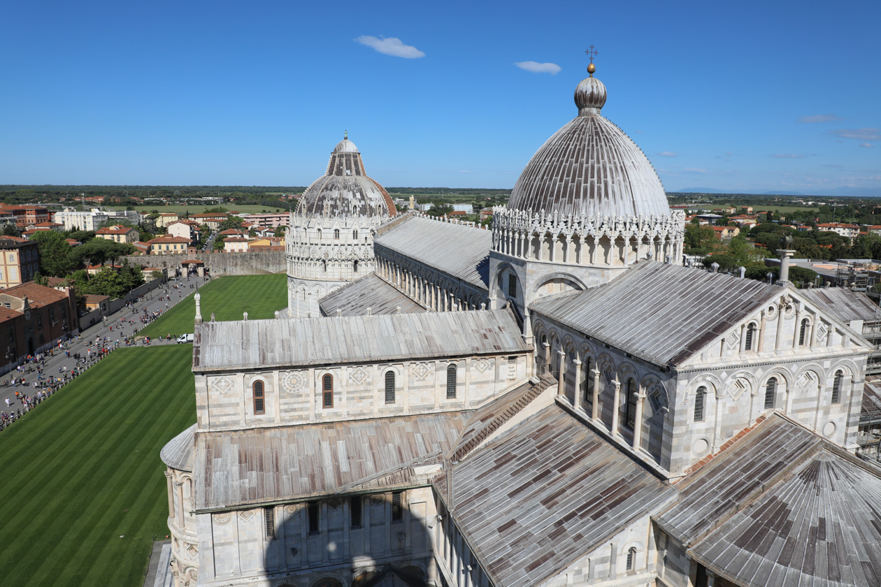 uitzicht vanaf de toren van Pisa