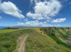 Rano Kau bewandelen