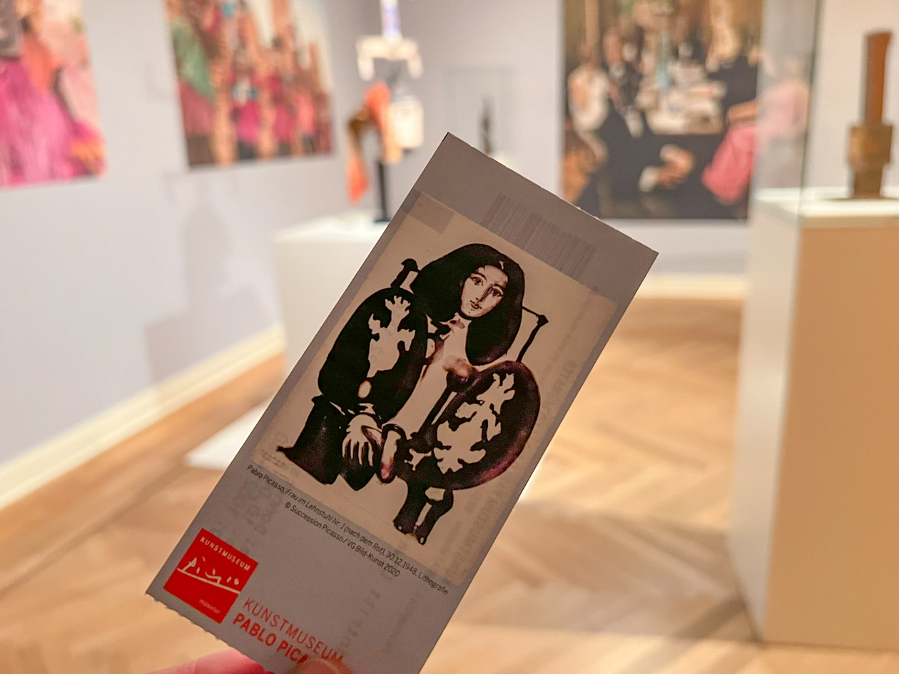 kaartje van het Picasso Museum