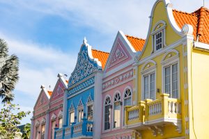 koloniale gevels van Oranjestad