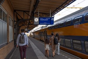 9:01 uur - met de trein naar Gouda